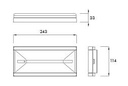 Eclairage de sécurité Led Prodigy - non permanent - 2,7W - 280lm - Linergy