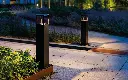 Borne Fagernes - 80cm - Led intégrée - 8W 2700K 270lm- IP44 - 230V - Sans détecteur - Noir - SG Lighting
