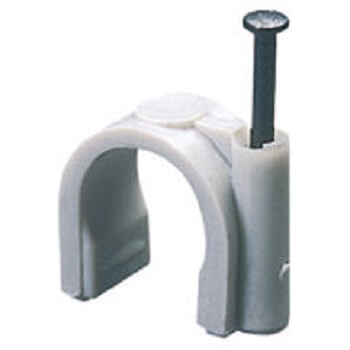 Attache à clouer - 13-14mm - Gris - 100 pièces - Gewiss