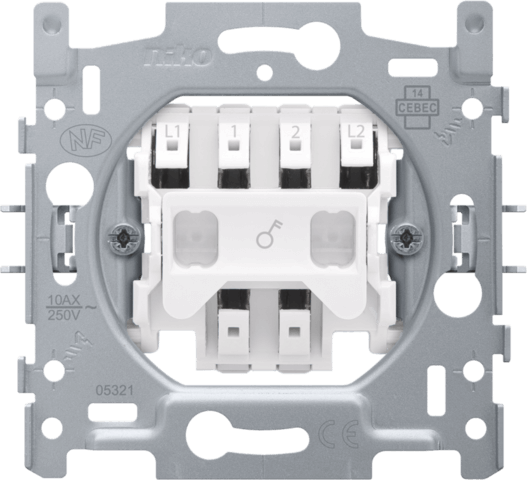 Socle interrupteur bipolaire 10A - Quick connect - Niko