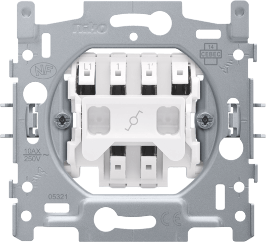 Socle interrupteur va-et-vient 10A - Quick connect - Niko