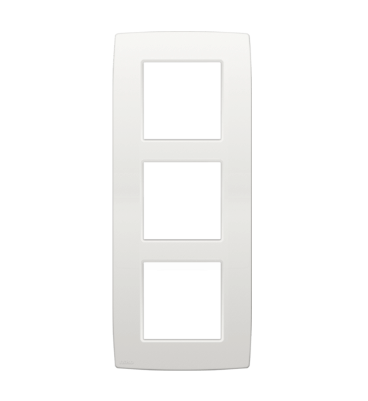 Plaque triple verticale - Entraxe 60mm - Original White - Niko