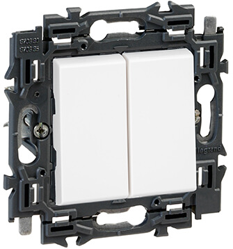 Interrupteur double va-et-vient 10A - Connexion rapide - Valena Next - Blanc - Legrand