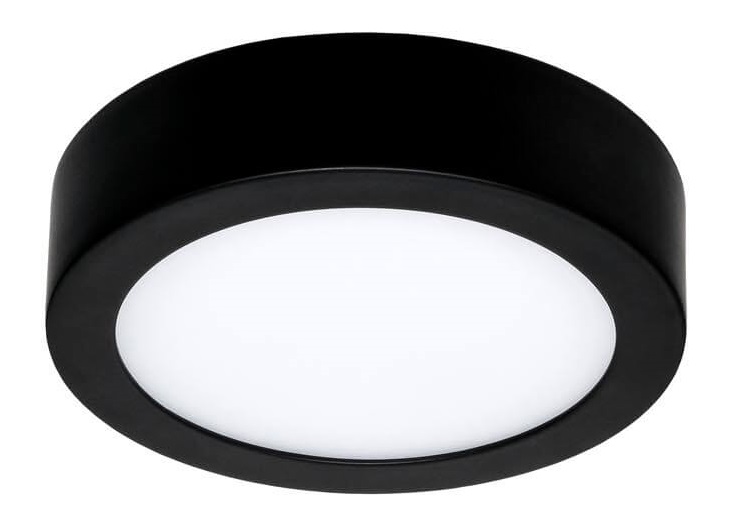 Applique / Plafonnier Led Moon 180 - avec détecteur - Rond - 14W - 940lm - 3000K° - Ø18cm - IP54 - Noir - Uni-bright