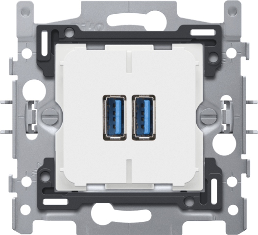 Socle chargeur 2 ports USB A - 3500mA - Niko