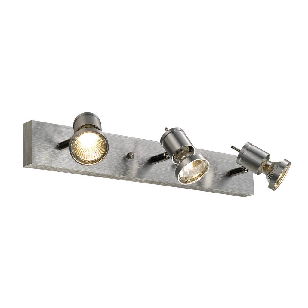 Applique / Plafonnier Asto 3 - GU10 - Alu brossé - IP20 - SLV