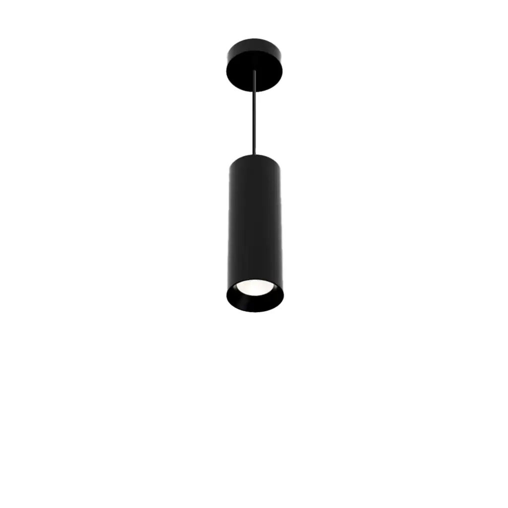 Suspension tubulaire 20 cm Noia 2.0 - Socket GU10 - Noir - ID To Light