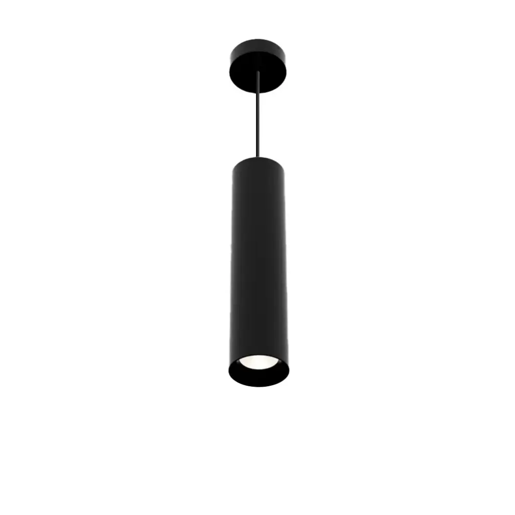 Suspension tubulaire 30 cm Noia 2.0 - Socket GU10 - Noir - ID To Light
