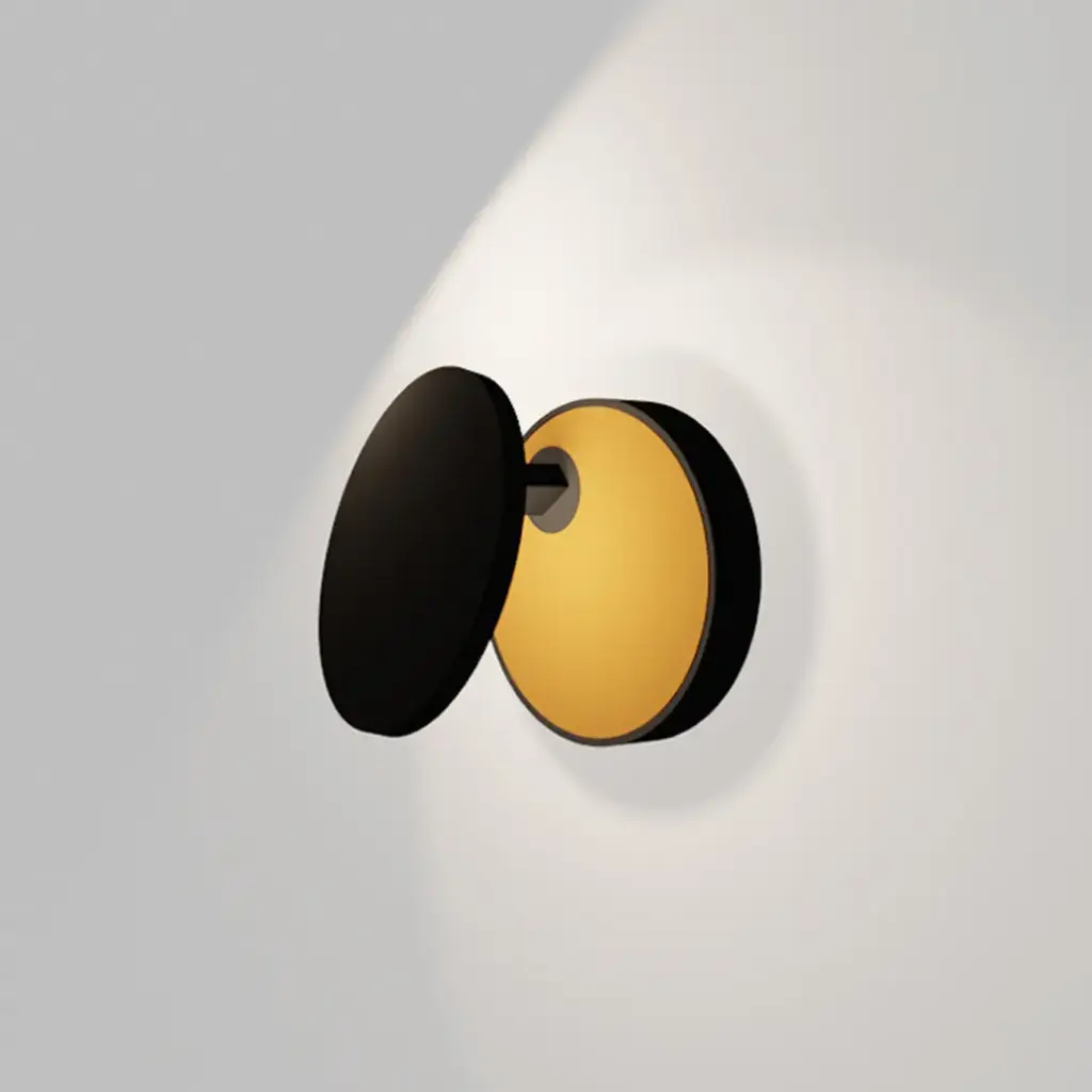Applique orientable Sheffield 2.0 - Diffusion indirecte - LED 5,8W 3000k° 450lm - Noir/Doré mat - ID To Light