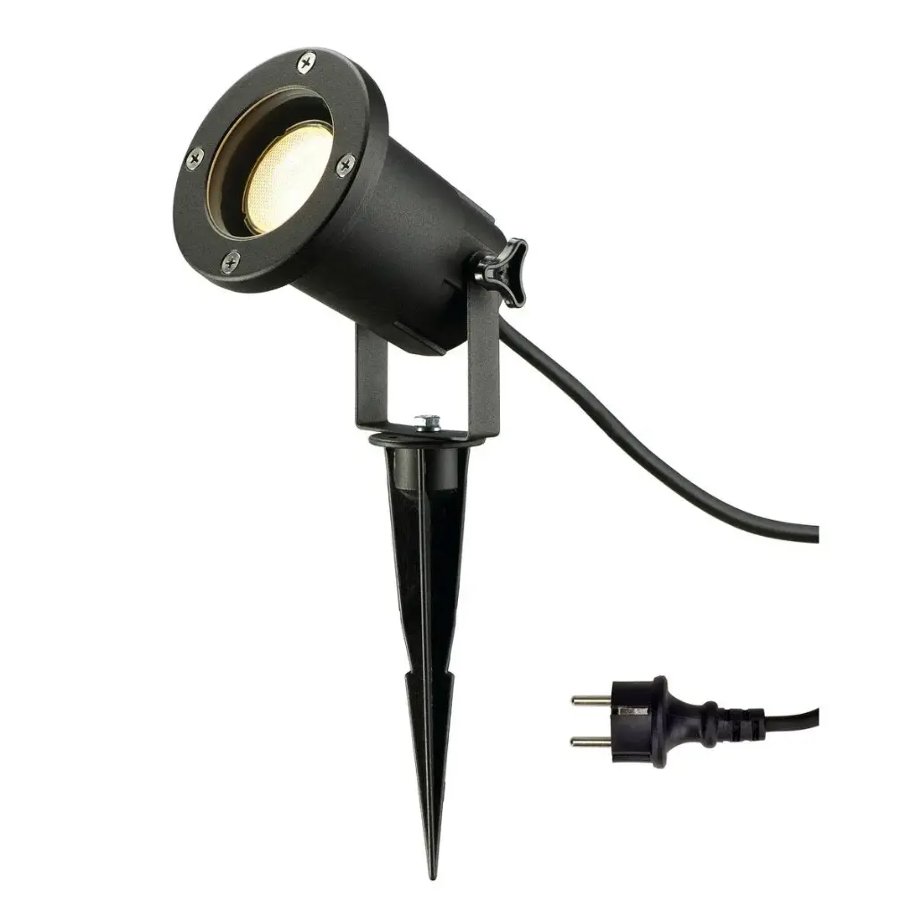 Spot extérieur sur piquet Big Nautilus - Socket GU10 - IP65 - Noir - SLV
