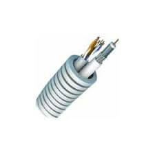 [FXCOAXTRI6+UTP5-ECA-D20] Tube annelé précâblé avec câble réseau UTP Cat. 5E + Coax Voo - Ø20mm - Rouleau 100 mètres