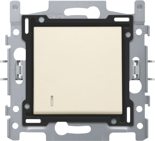 [NIK100-67208] Interrupteur bipolaire à voyant 10A - Quick connect - Crème - Niko
