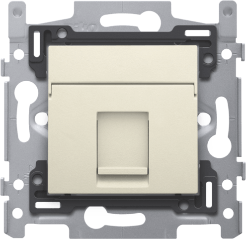 [NIK100-65151] Prise informatique RJ45 - Simple - UTP5E - Crème - Niko