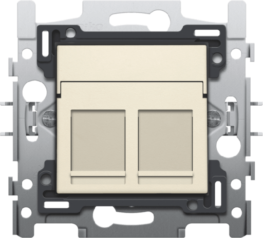 [NIK100-65152] Prise informatique RJ45 - Double - UTP5E - Crème - Niko