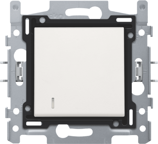 [NIK101-67208] Interrupteur bipolaire à voyant 10A - Quick connect - White - Niko