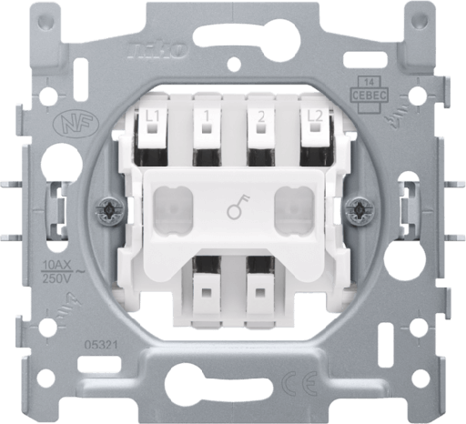 [NIK170-01205] Socle interrupteur bipolaire 10A - Quick connect - Niko