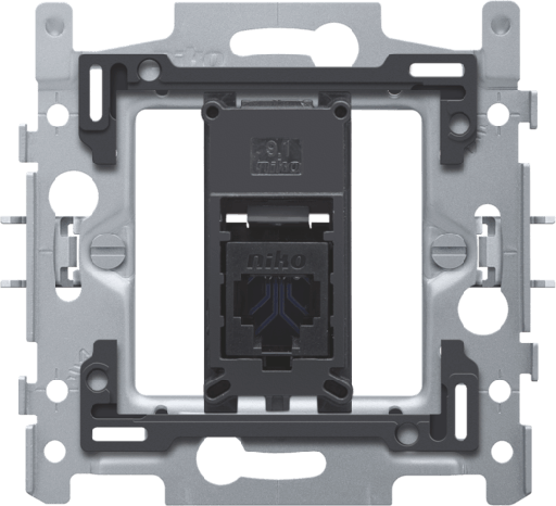 [NIK170-66161] Socle prise informatique RJ45 - Simple - UTP6 - Niko