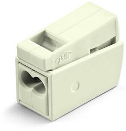 [WAG224-112/100pc] Borne luminaire pour 2 conducteurs 2,5mm² - 100 pièces - Wago