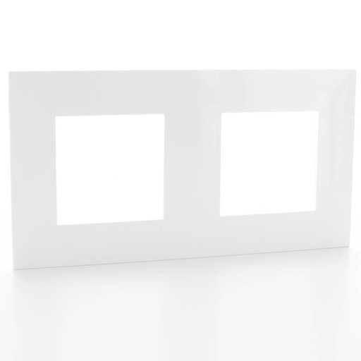 [LEG741102] Plaque double horizontale - Entraxe 71mm - Valena Next - Blanc - Legrand