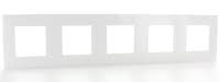 [LEG741105] Plaque quintuple horizontale - Entraxe 71mm - Valena Next - Blanc - Legrand