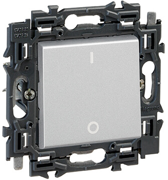 [LEG741643] Interrupteur bipolaire 16A - Connection rapide - Valena Next - Alu - Legrand