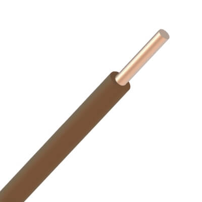 [H07VU1.5BR-ECA-R100] Fil VOB rigide 1,5mm² - Brun - Rouleau de 100 mètres