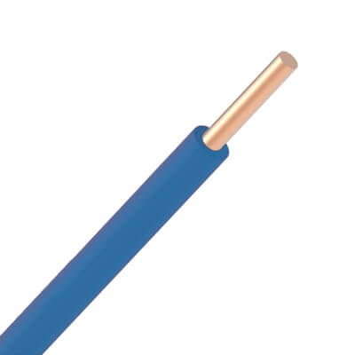 [H07VU2.5BL-ECA-R100] Fil VOB rigide 2,5mm² - Bleu - Rouleau de 100 mètres