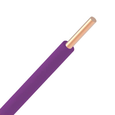 [H07VU2.5M-ECA-R100] Fil VOB rigide 2,5mm² - Mauve - Rouleau de 100 mètres