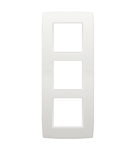 [NIK101-76300] Plaque triple verticale - Entraxe 60mm - Original White - Niko