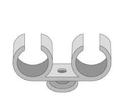 [PGL370151] Collier double nylon gris pour tube PVC 20mm - 50 pièces - PGL