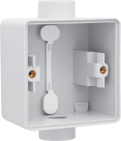 [NIK700-84111] Boîte simple 2 entrées (1 haut / 1 bas) M20 Hydro - Gris - IP55 - Niko