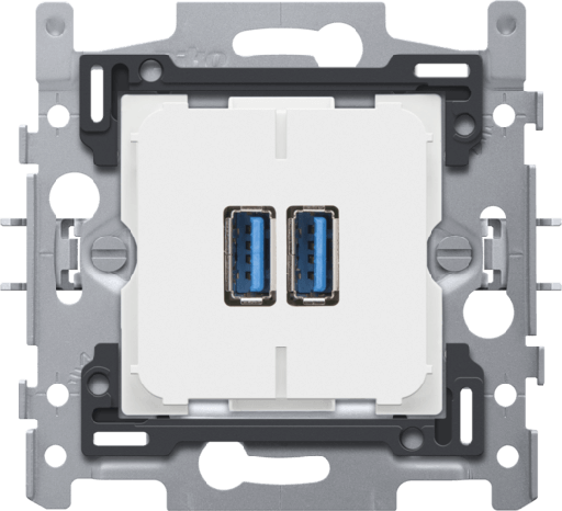 [NIK420-00510] Socle chargeur 2 ports USB A - 3500mA - Niko