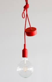 [BELLBCPN1RD] Suspension Pendula Silicon - E27 - Rouge - Belucca