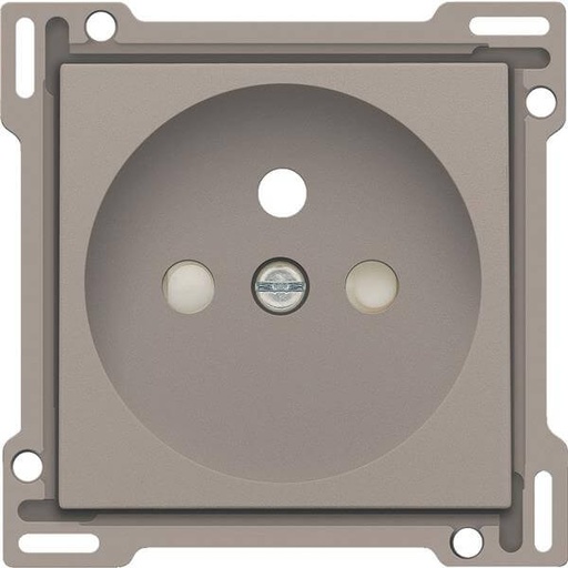 [NIK123-66601] Enjoliveur prise avec terre - Bronze - Niko