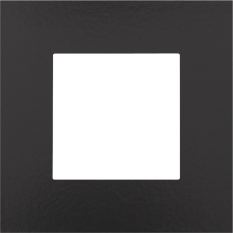 [NIK200-76100] Plaque simple - Pure - Bakelite piano black - Niko