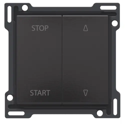 [NIK200-65905] Manette pour bouton poussoir pour volet - Piano black coated - Niko
