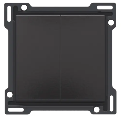 [NIK200-61505] Manette double - Piano black coated - Niko