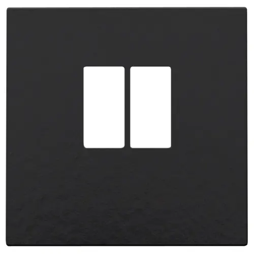 [NIK200-69801] Enjoliveur pour prise audio - Simple - Piano black coated - Niko