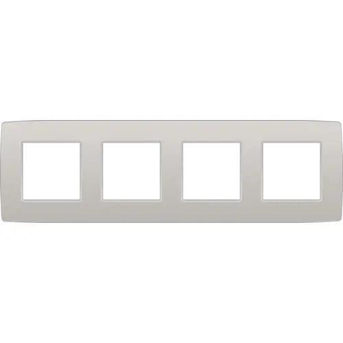[NIK102-76400] Plaque quadruple horizontale - Entraxe 71mm - Original Light Grey - Niko