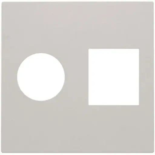 [NIK102-65702] Enjoliveur pour prise TV/RJ45 - Light Grey - Niko