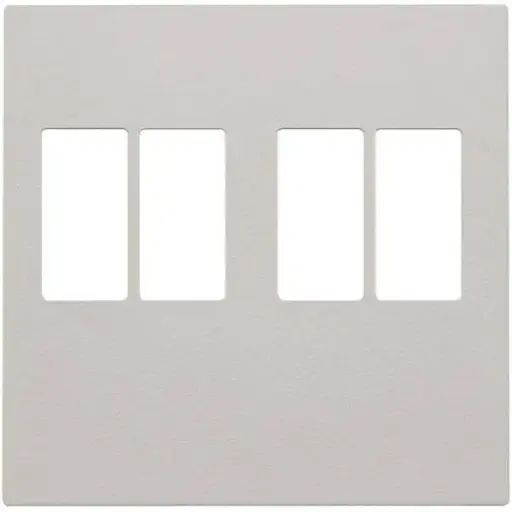[NIK102-69701] Enjoliveur pour prise audio - Double - Light Grey - Niko
