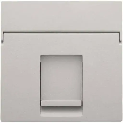 [NIK102-65100] Enjoliveur pour prise informatique RJ45 - Simple - Light Grey - Niko