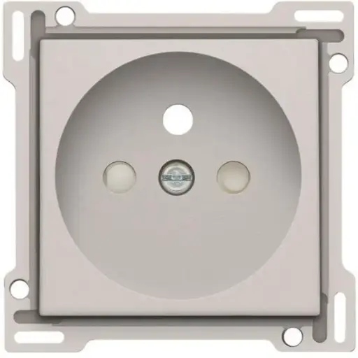 [NIK102-66601] Enjoliveur prise avec terre - Light Grey - Niko