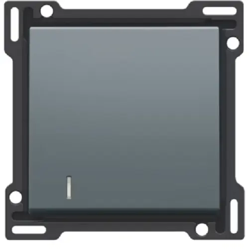 [NIK220-60005] Manette simple avec témoin - Steel grey coated - Niko