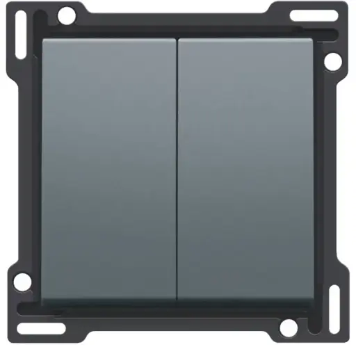[NIK220-61505] Manette double - Steel grey coated - Niko