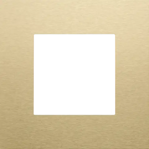 [NIK227-76100] Plaque simple - Pure - Alu gold brushed - Niko