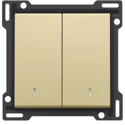 [NIK221-61507] Manette double avec témoins - Gold coated - Niko
