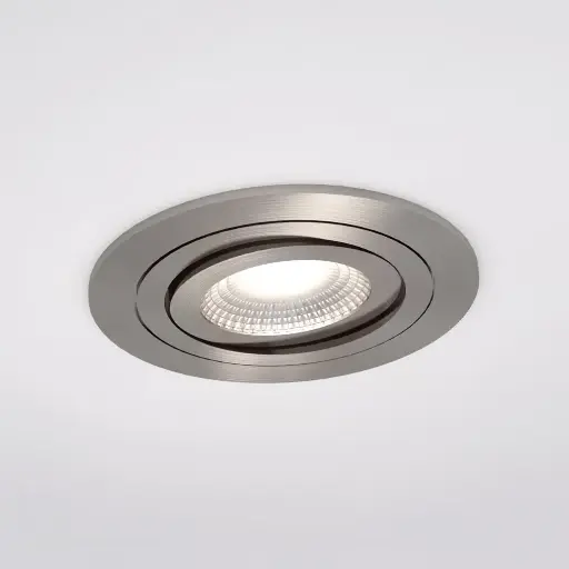[IDTL413005ABZ] Spot encastré Adélaïde - Rond - Orientable - à lamelles - Alu brossé - GU10 - ID To Light