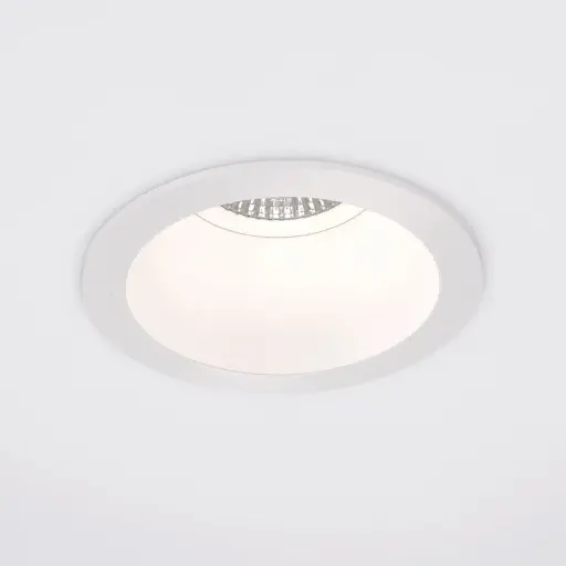 [IDTL413014BBZ] Spot encastré Abou Dhabi - Rond - Fixe - à ressorts - GU10 - Blanc structuré - ID to Light