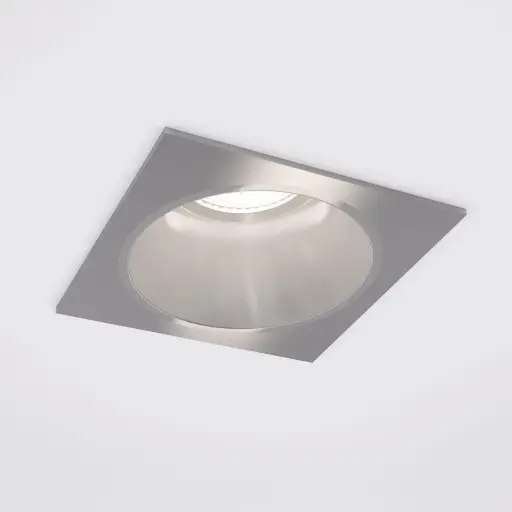 [IDTL413510ABZ] Spot encastré Valence - Carré - Fixe - à ressorts - GU10 - Alu brossé - ID to Light